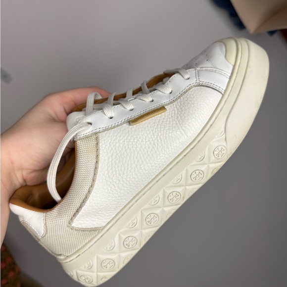 Tory Burch Ladybug Leather Low Top Sneakers - Picture 2 of 8